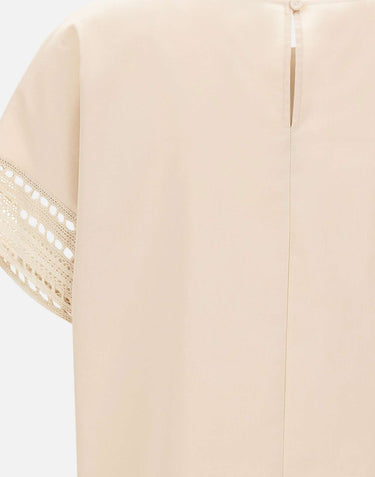 ELENA MIRO' Blusa con maniche ricamate BEIGE Donna 