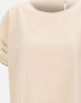 ELENA MIRO' Blusa con maniche ricamate BEIGE Donna 