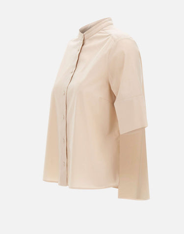 Camicia con collo alla coreana 5011P000319N 002 ELENA MIRO' 