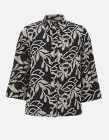 ELENA MIRO' Camicia con ricamo floreale BLACK Donna 