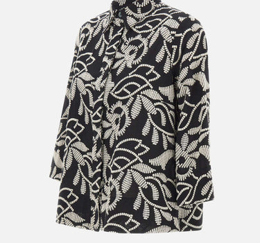 ELENA MIRO' Camicia con ricamo floreale BLACK Donna 