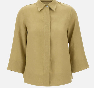 ELENA MIRO' Camicia in lino GREEN Donna 