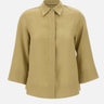 ELENA MIRO' Camicia in lino GREEN Donna 
