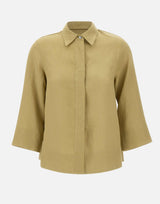 ELENA MIRO' Camicia in lino GREEN Donna 