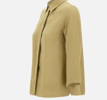 ELENA MIRO' Camicia in lino GREEN Donna 