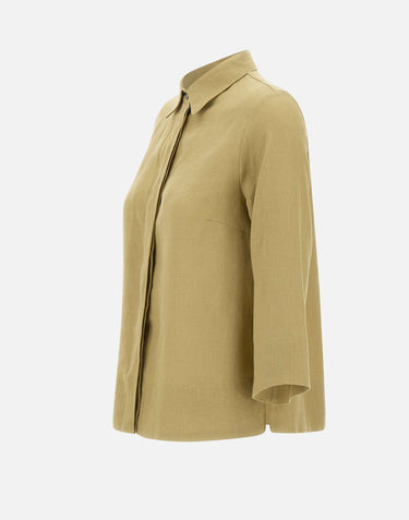 ELENA MIRO' Camicia in lino GREEN Donna 