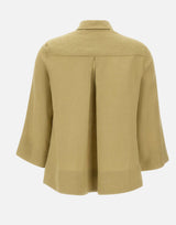 ELENA MIRO' Camicia in lino GREEN Donna 