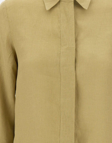 ELENA MIRO' Camicia in lino GREEN Donna 