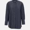 ELENA MIRO' Camicia in cotone effetto denim BLUE Donna 