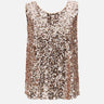 ELENA MIRO' Top con paillettes Pink Donna 