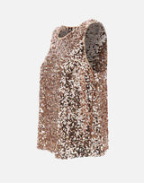 ELENA MIRO' Top con paillettes Pink Donna 