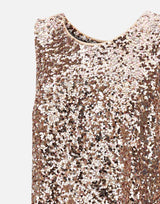 ELENA MIRO' Top con paillettes Pink Donna 