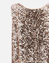ELENA MIRO' Top con paillettes Pink Donna 