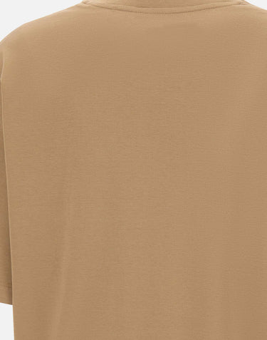 ELENA MIRO' T-shirt con charm logo BROWN Donna 