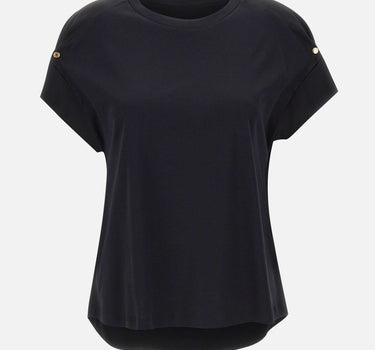 ELENA MIRO' T-shirt con dettaglio gioiello BLACK Donna 
