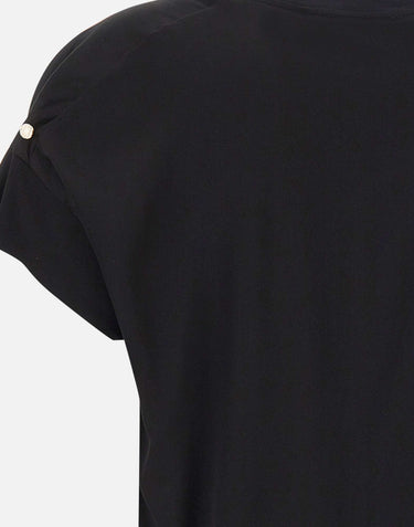 ELENA MIRO' T-shirt con dettaglio gioiello BLACK Donna 