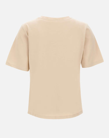 ELENA MIRO' T-shirt con ricamo monogram BEIGE Donna 