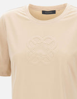 ELENA MIRO' T-shirt con ricamo monogram BEIGE Donna 