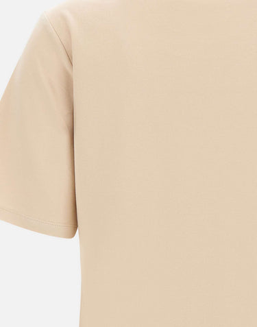 ELENA MIRO' T-shirt con ricamo monogram BEIGE Donna 