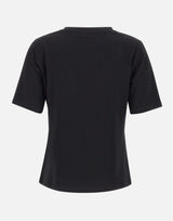ELENA MIRO' T-shirt con ricamo monogram BLACK Donna 