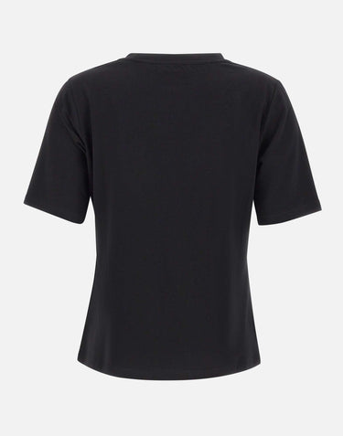 ELENA MIRO' T-shirt con ricamo monogram BLACK Donna 
