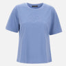 ELENA MIRO' T-shirt con ricamo monogram Light Blue Donna 