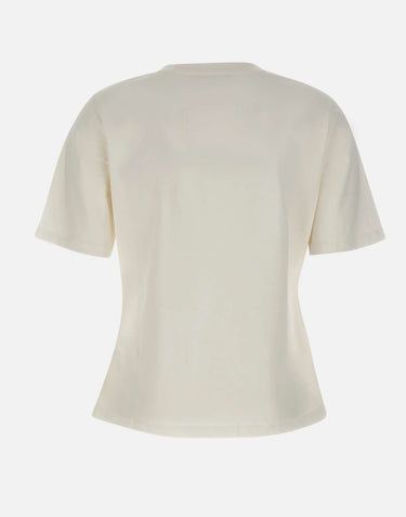 ELENA MIRO' T-shirt con logo gioiello WHITE Donna 