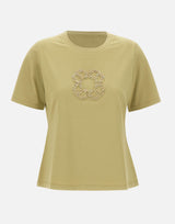 ELENA MIRO' T-shirt con logo gioiello GREEN Donna 