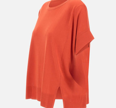 ELENA MIRO' Maglia in misto cotone a maniche corte RED Donna 