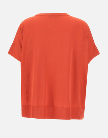 ELENA MIRO' Maglia in misto cotone a maniche corte RED Donna 