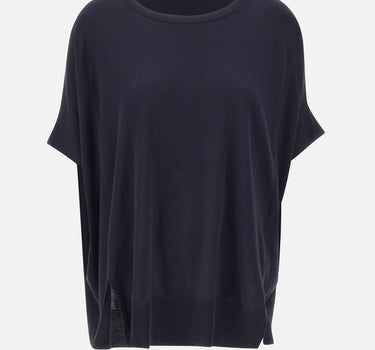 ELENA MIRO' Maglia in misto cotone a maniche corte BLUE Donna 