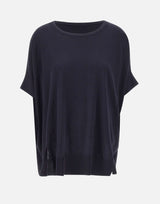 ELENA MIRO' Maglia in misto cotone a maniche corte BLUE Donna 