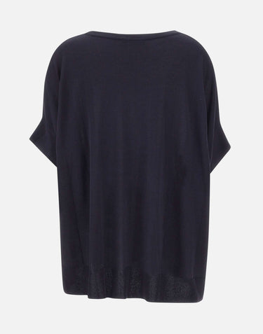 ELENA MIRO' Maglia in misto cotone a maniche corte BLUE Donna 