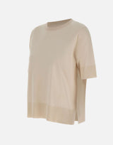 ELENA MIRO' Maglia a maniche corte in misto viscosa WHITE Donna 