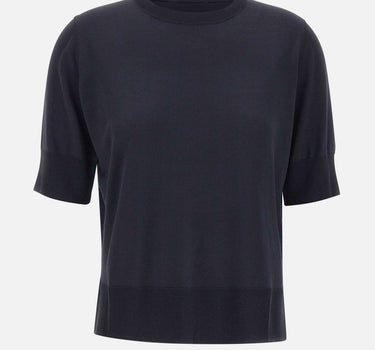 ELENA MIRO' Maglia in misto viscosa a maniche corte BLACK Donna 