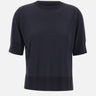 ELENA MIRO' Maglia in misto viscosa a maniche corte BLACK Donna 