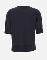 ELENA MIRO' Maglia in misto viscosa a maniche corte BLACK Donna 