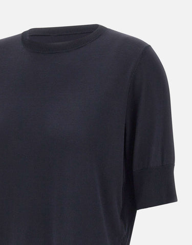 ELENA MIRO' Maglia in misto viscosa a maniche corte BLACK Donna 