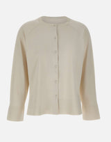 ELENA MIRO' Cardigan in misto viscosa WHITE Donna 