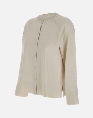ELENA MIRO' Cardigan in misto viscosa WHITE Donna 