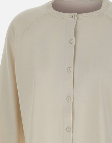 ELENA MIRO' Cardigan in misto viscosa WHITE Donna 