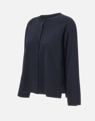 ELENA MIRO' Cardigan in misto viscosa BLUE Donna 