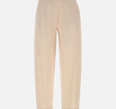 ELENA MIRO' Pantaloni affusolati in cotone BEIGE Donna 