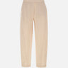 ELENA MIRO' Pantaloni affusolati in cotone BEIGE Donna 