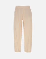 ELENA MIRO' Pantaloni affusolati in cotone BEIGE Donna 