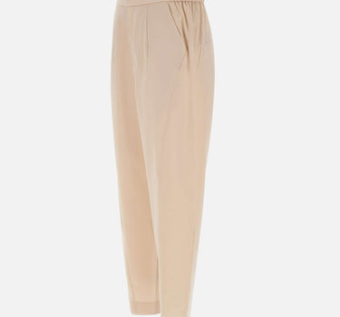 ELENA MIRO' Pantaloni affusolati in cotone BEIGE Donna 