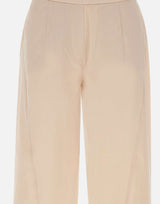 ELENA MIRO' Pantaloni affusolati in cotone BEIGE Donna 
