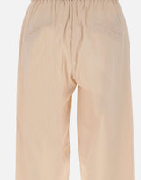 ELENA MIRO' Pantaloni affusolati in cotone BEIGE Donna 