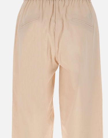 ELENA MIRO' Pantaloni affusolati in cotone BEIGE Donna 