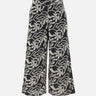 ELENA MIRO' Pantaloni con ricamo floreale MULTICOLOR Donna 